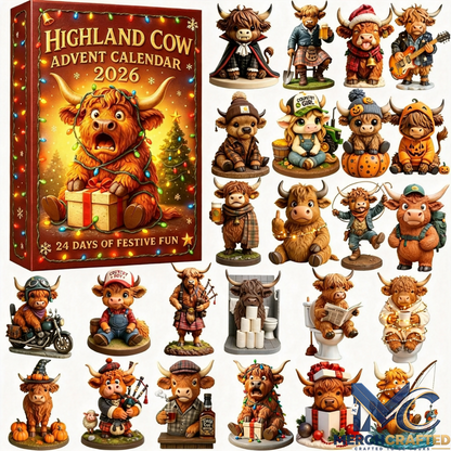 2026 Highland Cow Advent Calendar