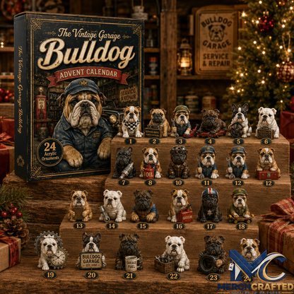 2026 The Vintage Garage Bulldog - 24-Day Festive Countdown Advent Calendar