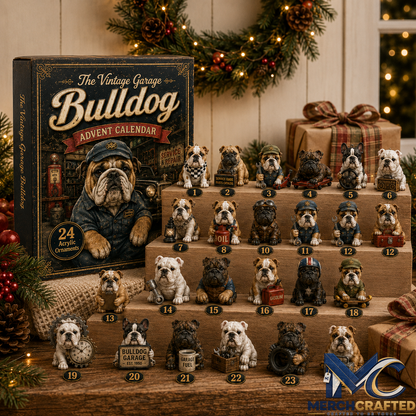 2026 The Vintage Garage Bulldog - 24-Day Festive Countdown Advent Calendar