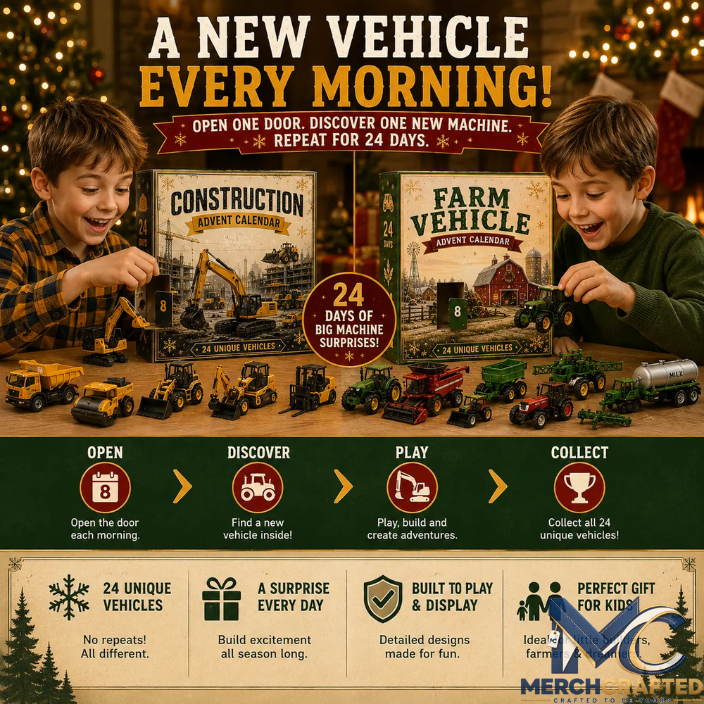24-Day Farm Vehicle Advent Calendar – 24 Unique Tractors x Farm Machines Limited Edition