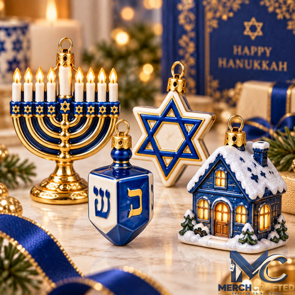 24-Day Hanukkah Countdown Advent Calendar – Festival of Lights Mini Ornaments Limited Edition