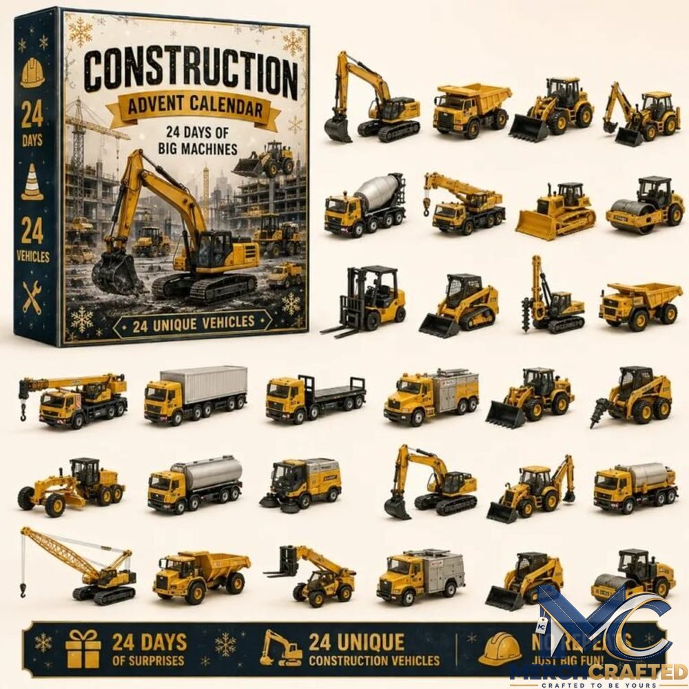 24 Days of Build the Fleet Construction Advent Calendar – 24 Unique Vehicles Big Machines Countdown for Kids