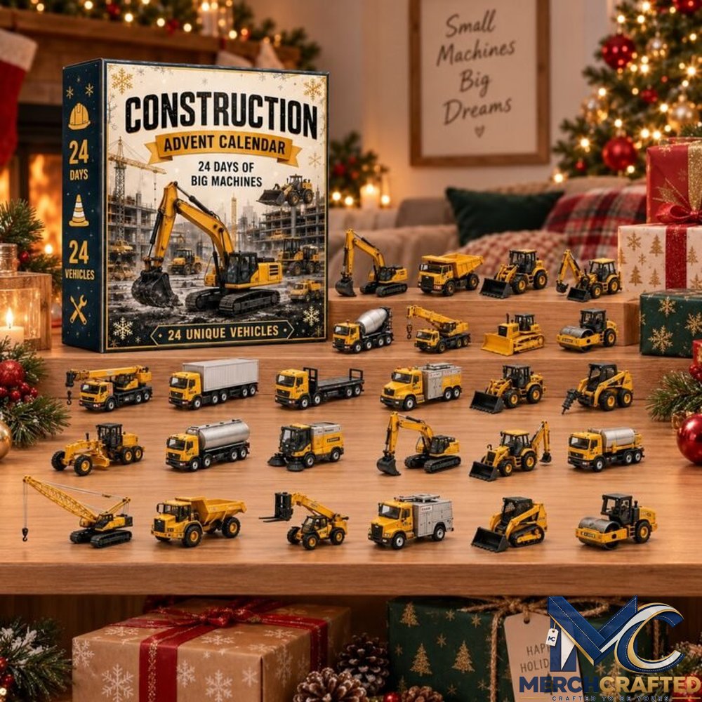 24 Days of Build the Fleet Construction Advent Calendar – 24 Unique Vehicles Big Machines Countdown for Kids
