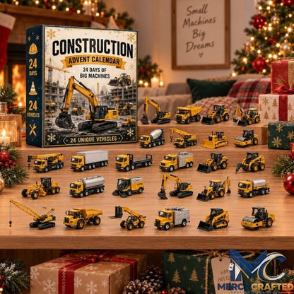 24 Days of Build the Fleet Construction Advent Calendar – 24 Unique Vehicles Big Machines Countdown for Kids