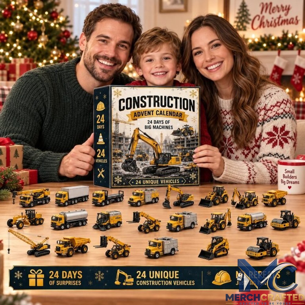 24 Days of Build the Fleet Construction Advent Calendar – 24 Unique Vehicles Big Machines Countdown for Kids
