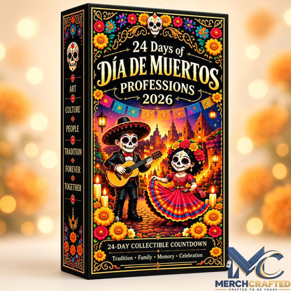 24 Days of Dia de Muertos Professions 2026 Advent Calendar  24-Day Collectible Countdown with Profession Charms