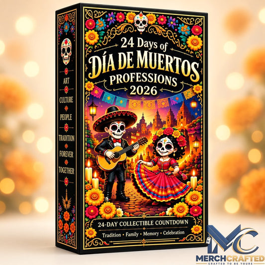 24 Days of Dia de Muertos Professions 2026 Advent Calendar  24-Day Collectible Countdown with Profession Charms