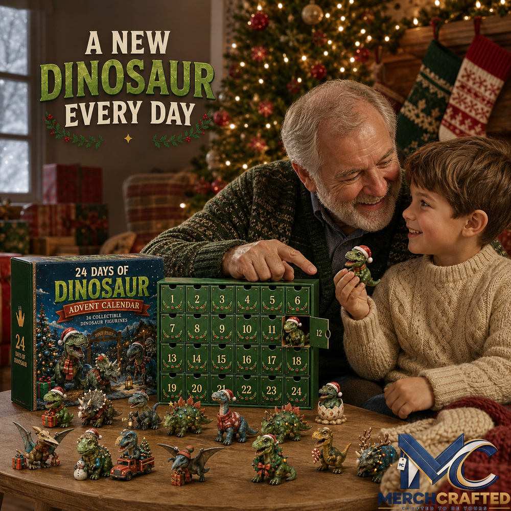 24 Days of Dinosaur Christmas - 24 Collectible Dino Figurines And Holiday Surprises Advent Calendar
