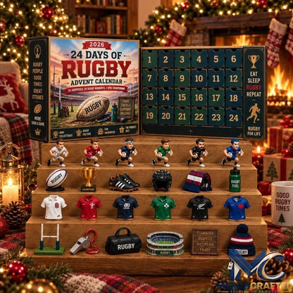 24 Days of Rugby Advent Calendar 2026 – Rugby Legends Mini Collectibles Countdown for Fans
