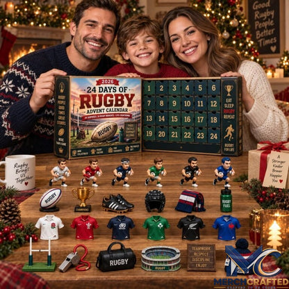 24 Days of Rugby Advent Calendar 2026 – Rugby Legends Mini Collectibles Countdown for Fans
