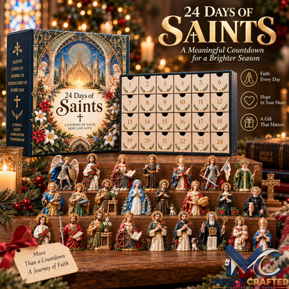 24 Days of Saints Limited Edition Advent Calendar – Collectible Saint Figurines Faith Countdown