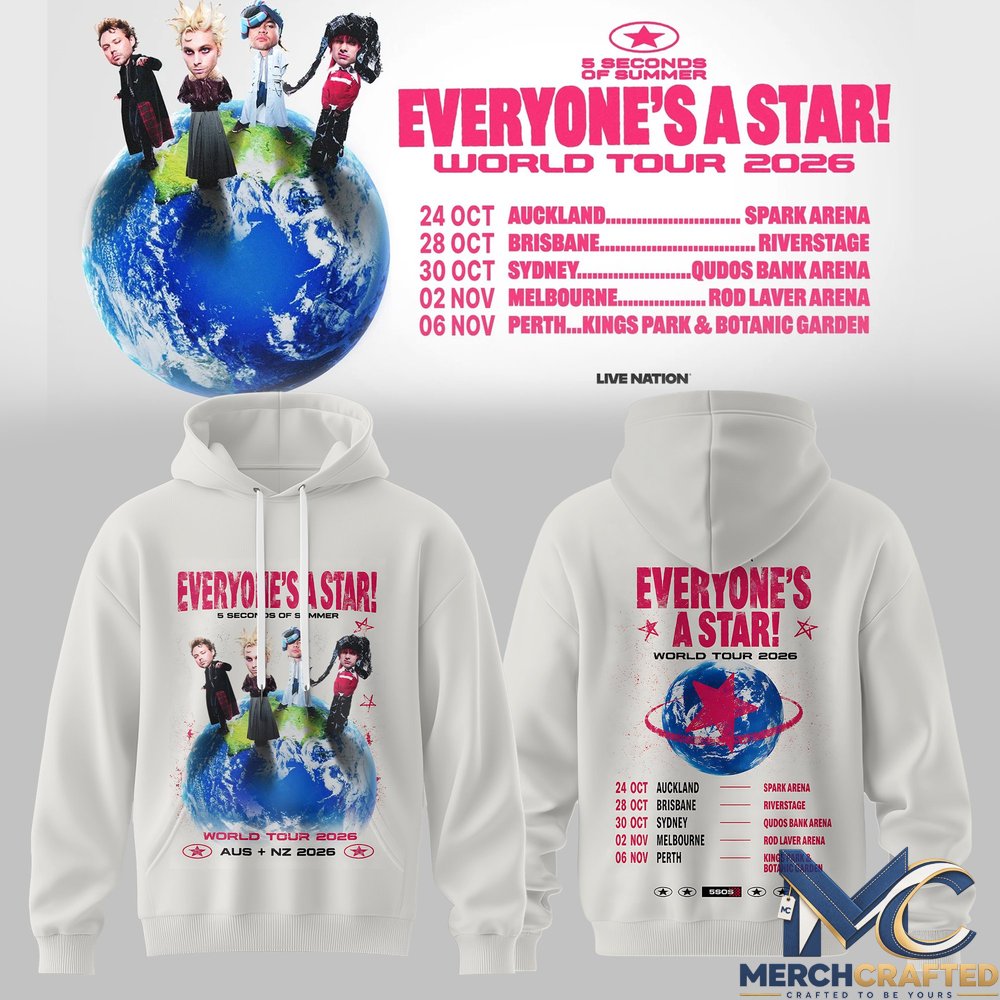 5 Seconds of Summer- EVERYONE’S A STAR! AUS & NZ Tour Limited Hoodie