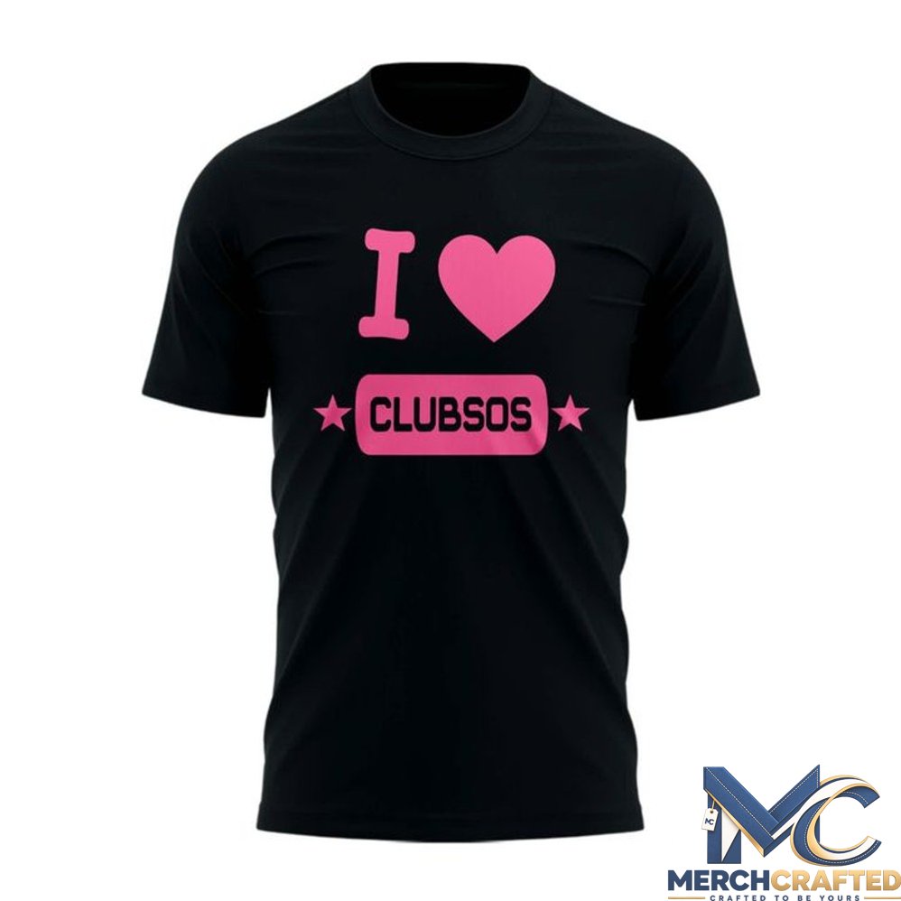 5 Seconds of Summer World Tour 2026 I Love CLUBSOS Shirt