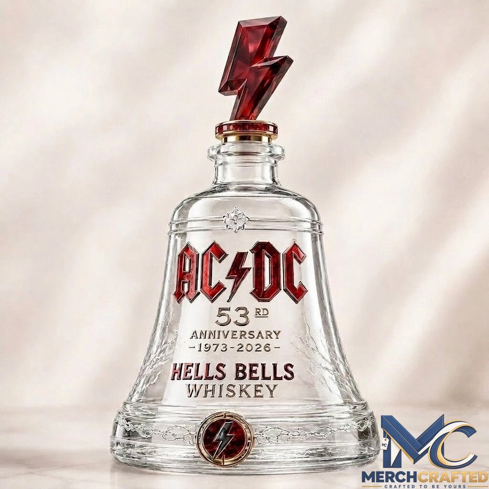 AC-DC 53rd Anniversary 1973-2026 Hells Bells Whiskey Bottle