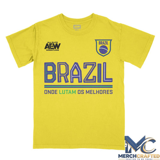 AEW Tournament Soccer Collection - Brazil T-Shirt