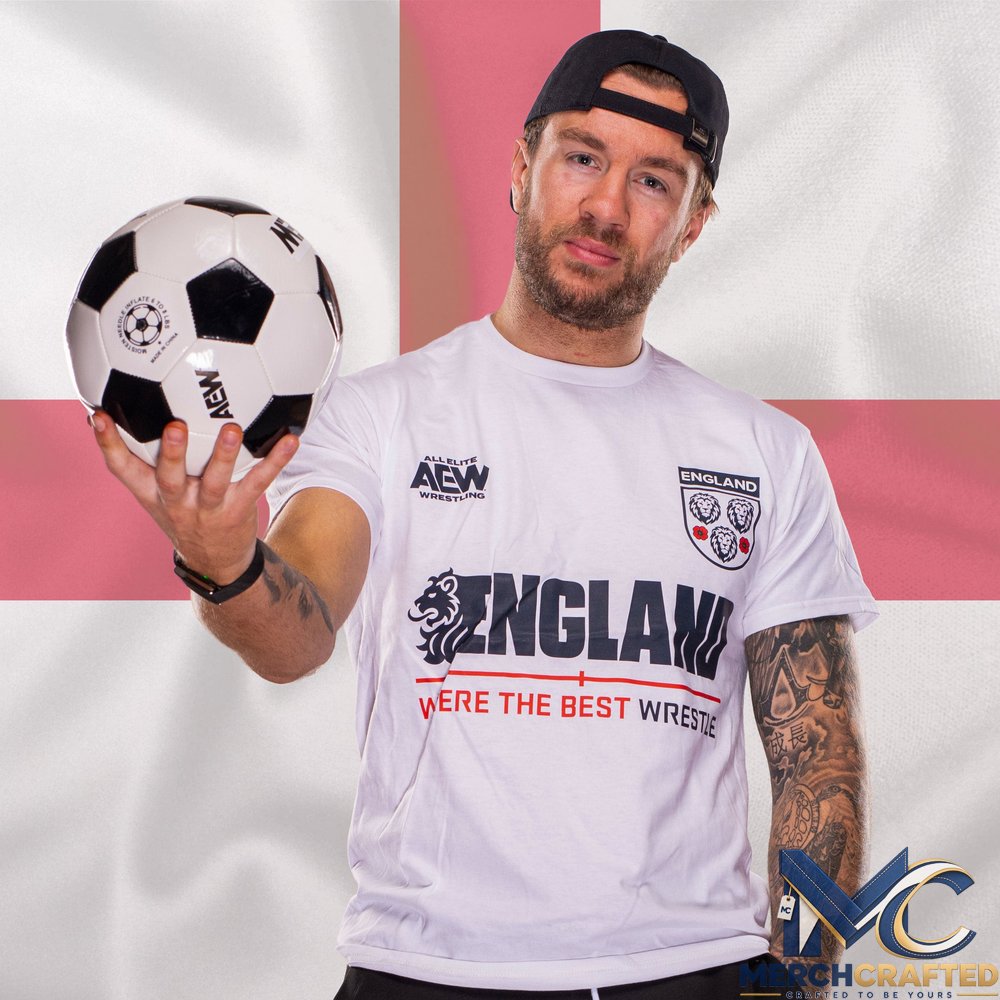 AEW Tournament Soccer Collection - England T-Shirt