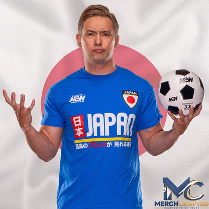 AEW Tournament Soccer Collection - Japan T-Shirt