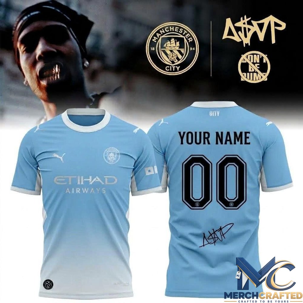 ASAP Rocky Manchester City Personalized Shirt