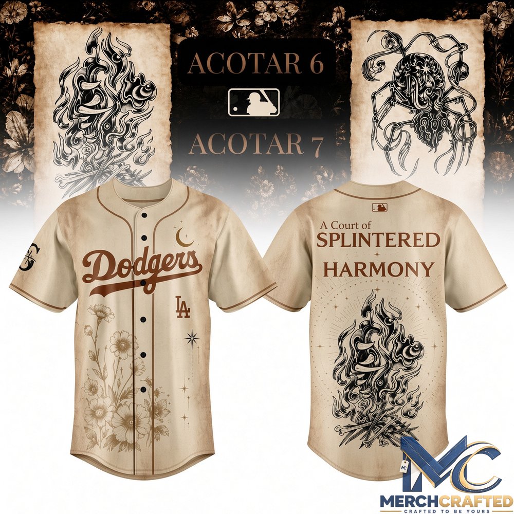 A Court of Forgotten Melody Cream ACOTAR Baseball Jersey MLB