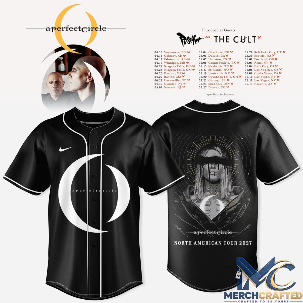 A Perfect Circle North American Tour 2027 Basebal Jersey