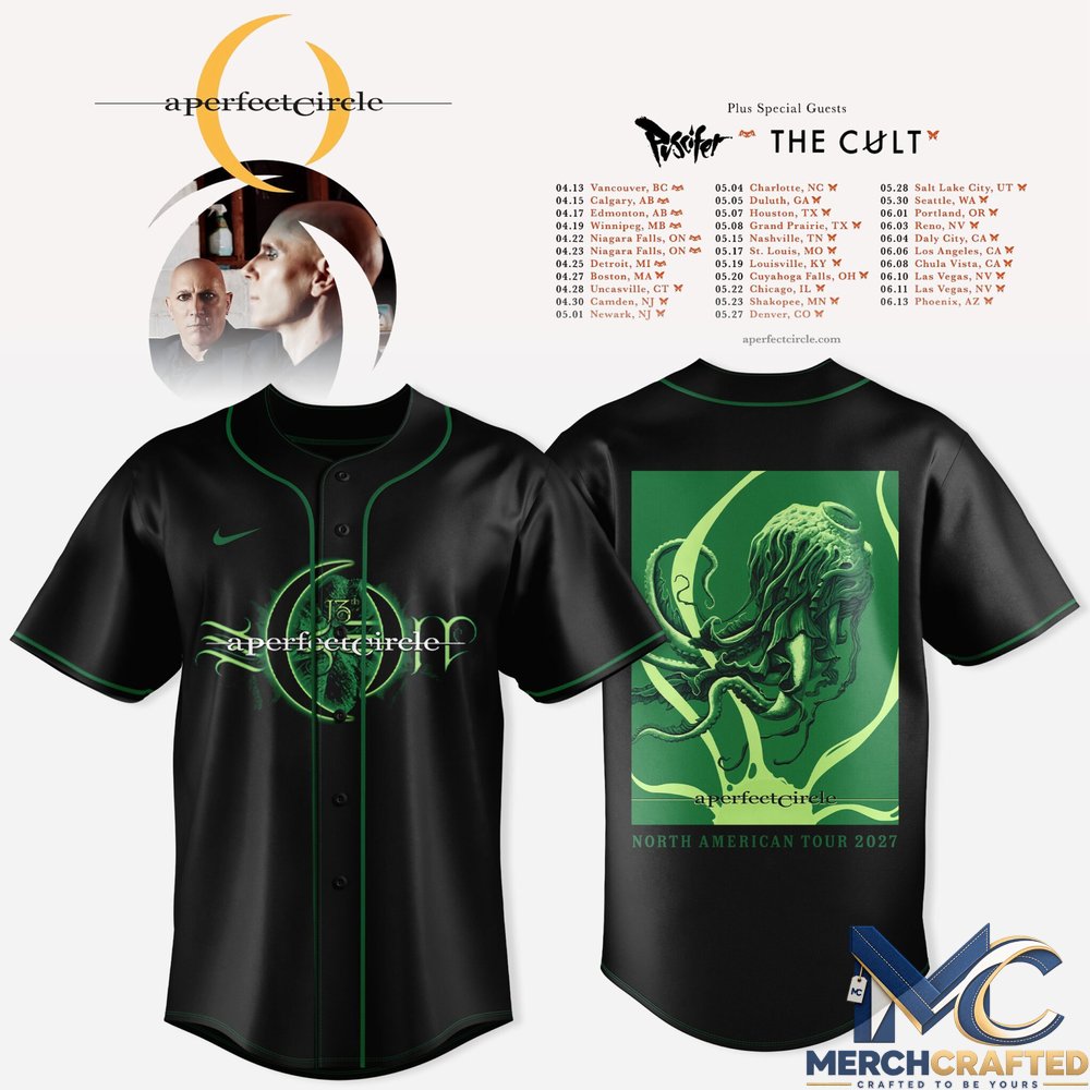 A Perfect Circle North American Tour 2027 Basebal Jersey