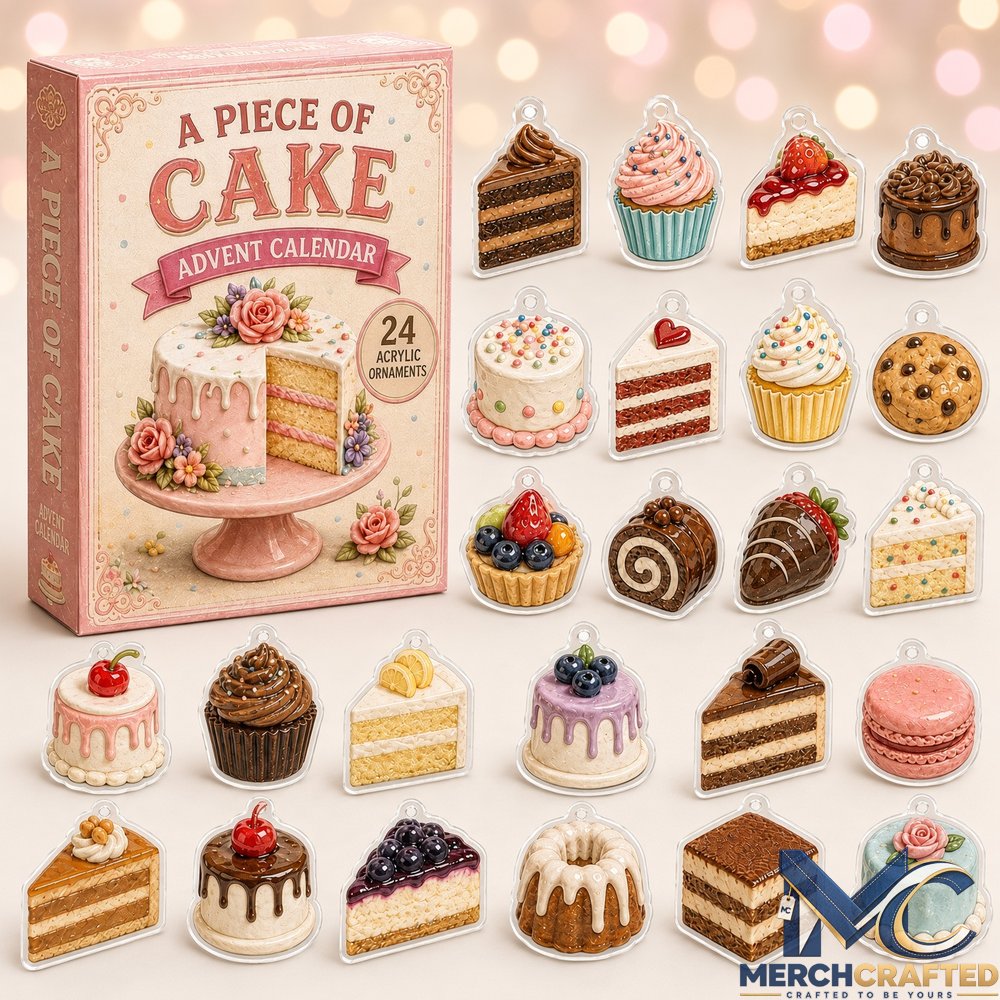 A Piece of Cake x Advent Calendar 2026  24 Acrylic Ornaments Countdown Gift