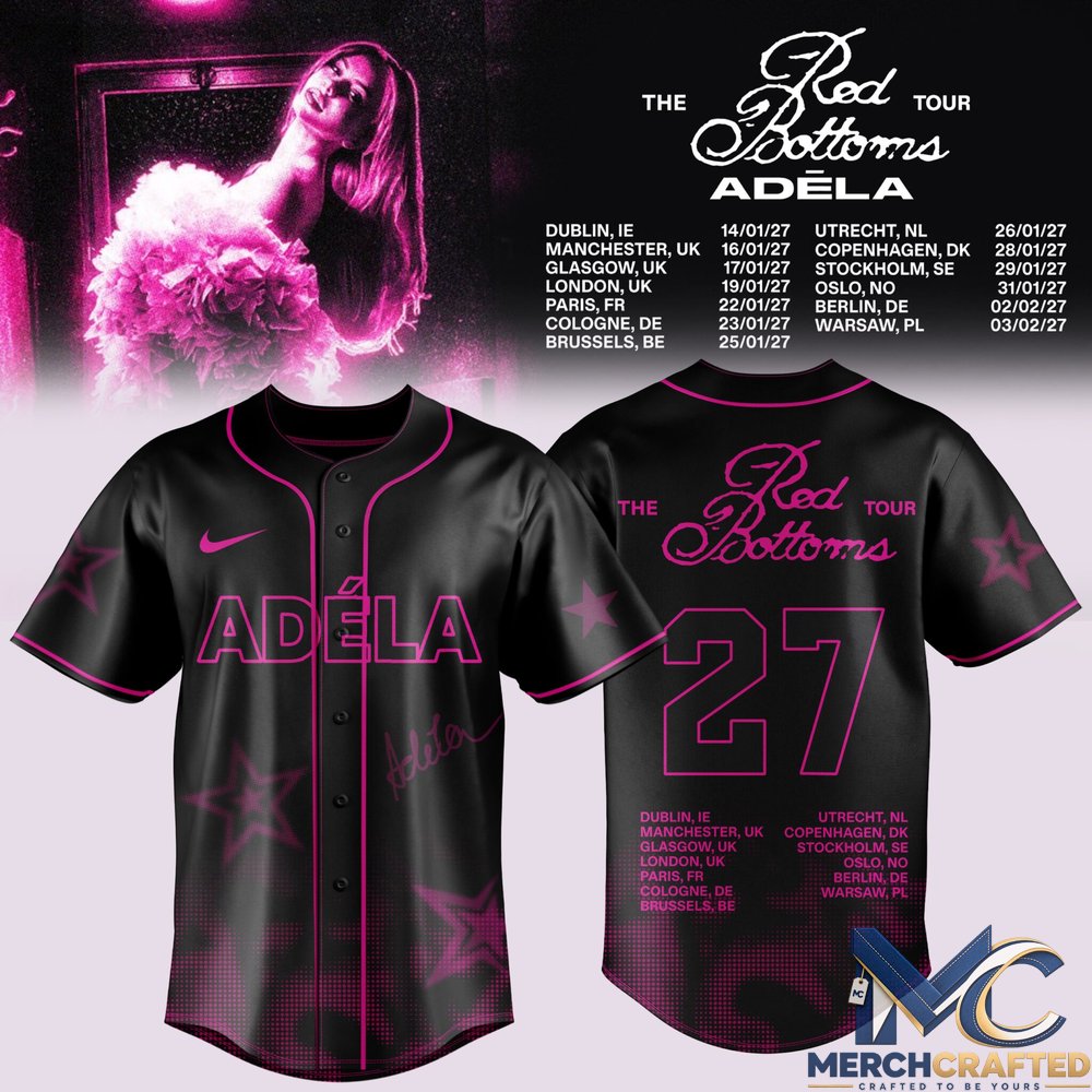 Adéla - The Red Bottoms Tour UK& Europe 2027 Baseball Jersey