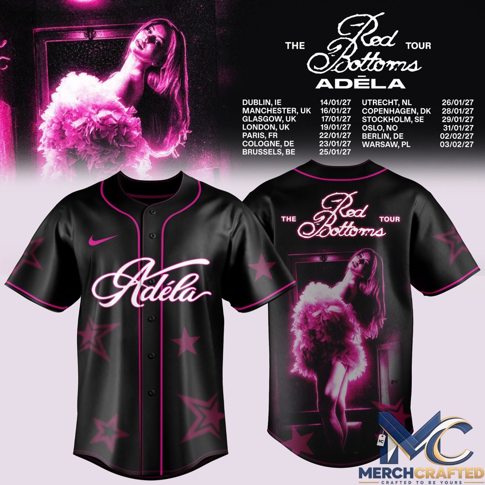 Adéla - The Red Bottoms Tour UK& Europe 2027 Baseball Jersey