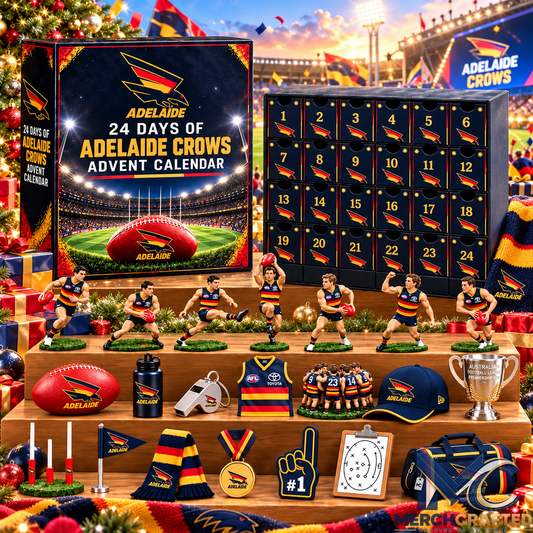 Adelaide Crows AFL 24 Day Christmas Advent Calendar Gift Set for Football Fans