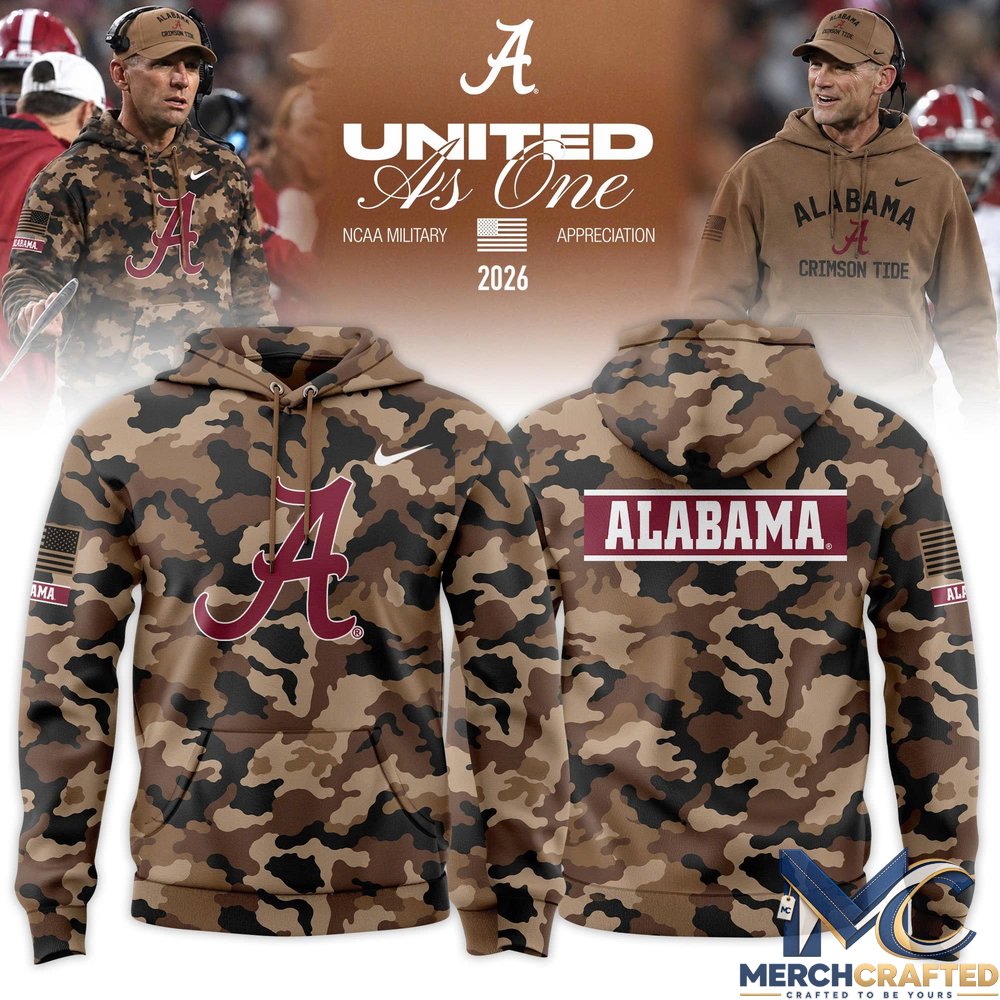Alabama Crimson Tide Military Appreciation Camo Hoodie