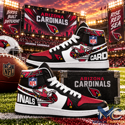 Arizona Cardinals Salute to Service Camo High Top Sneakers for Fans