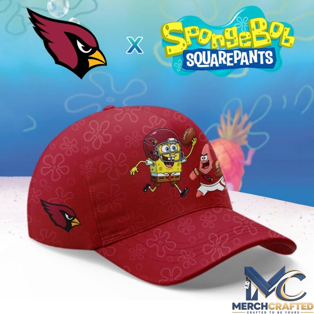Arizona Cardinals SpongeBob SquarePants Patrick Star Football Red Baseball Cap