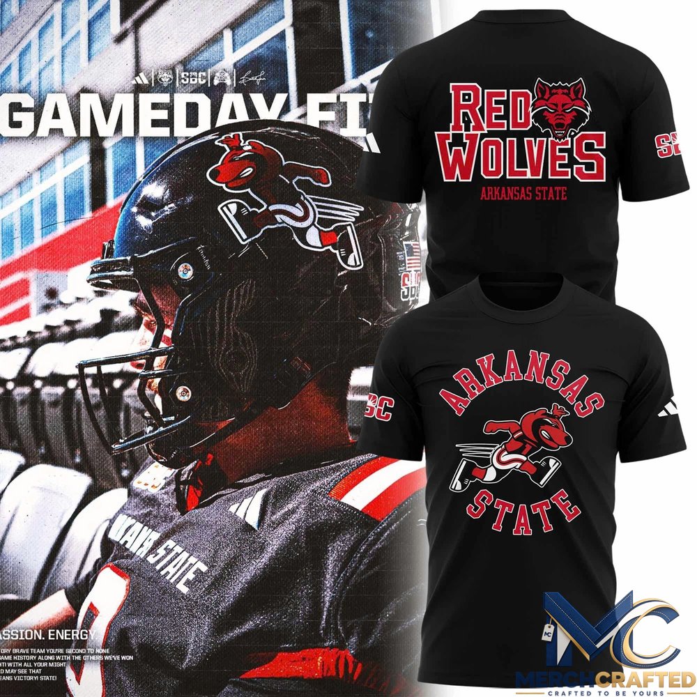 Arkansas State Football Runnin' Howl T-shirt