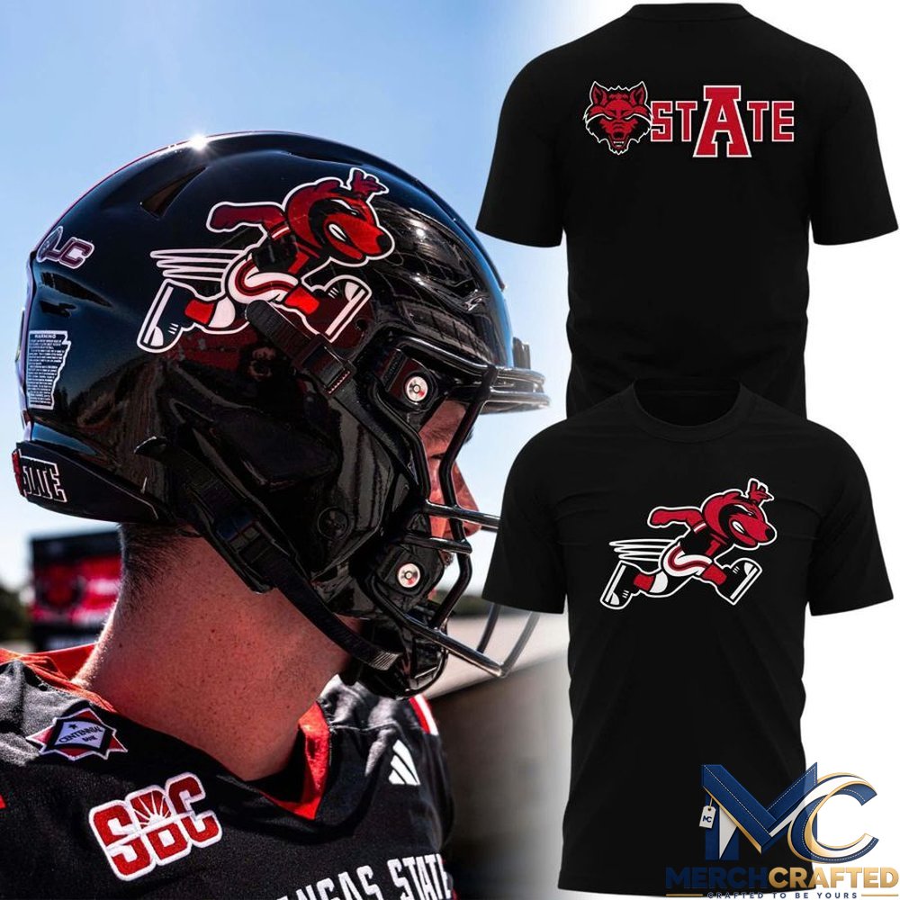 Arkansas State Red Wolves Football T Shirt
