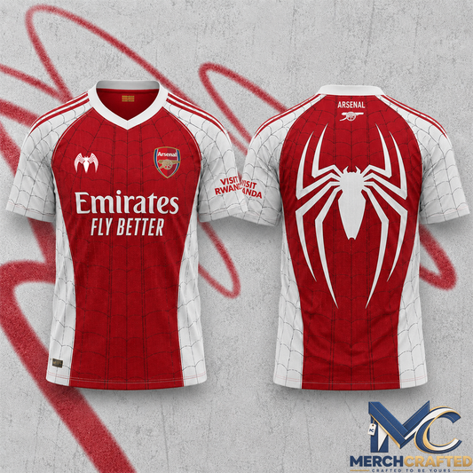 Arsenal x Spider-Man Special Football Jersey
