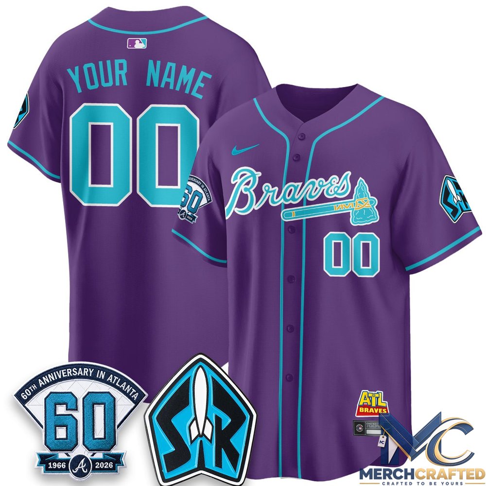 Atlanta Braves 60th Anniversary Space Ranger Edition Vapor Limited Custom Baseball Jersey