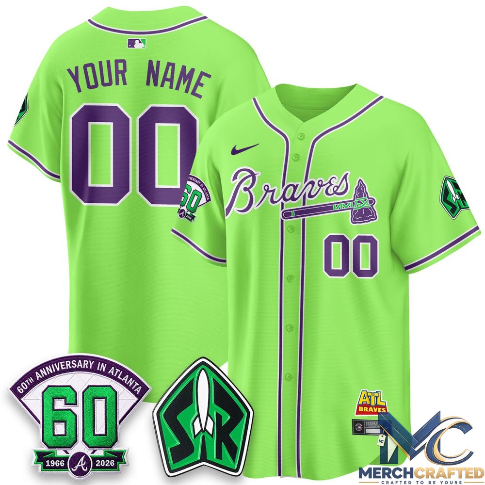 Atlanta Braves 60th Anniversary Space Ranger Edition Vapor Limited Custom Baseball Jersey
