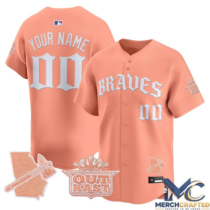 Atlanta Braves 'Old English Edition' Vapor Premier Limited Custom Baseball Jersey