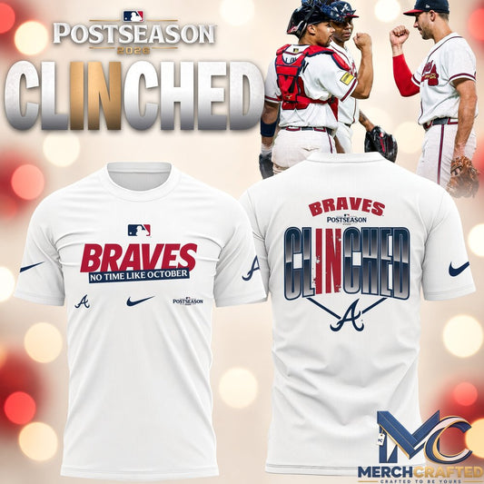 Atlanta Braves Postseason 2026 Clinched T-Shirt