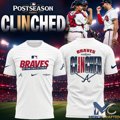 Atlanta Braves Postseason 2026 Clinched T-Shirt