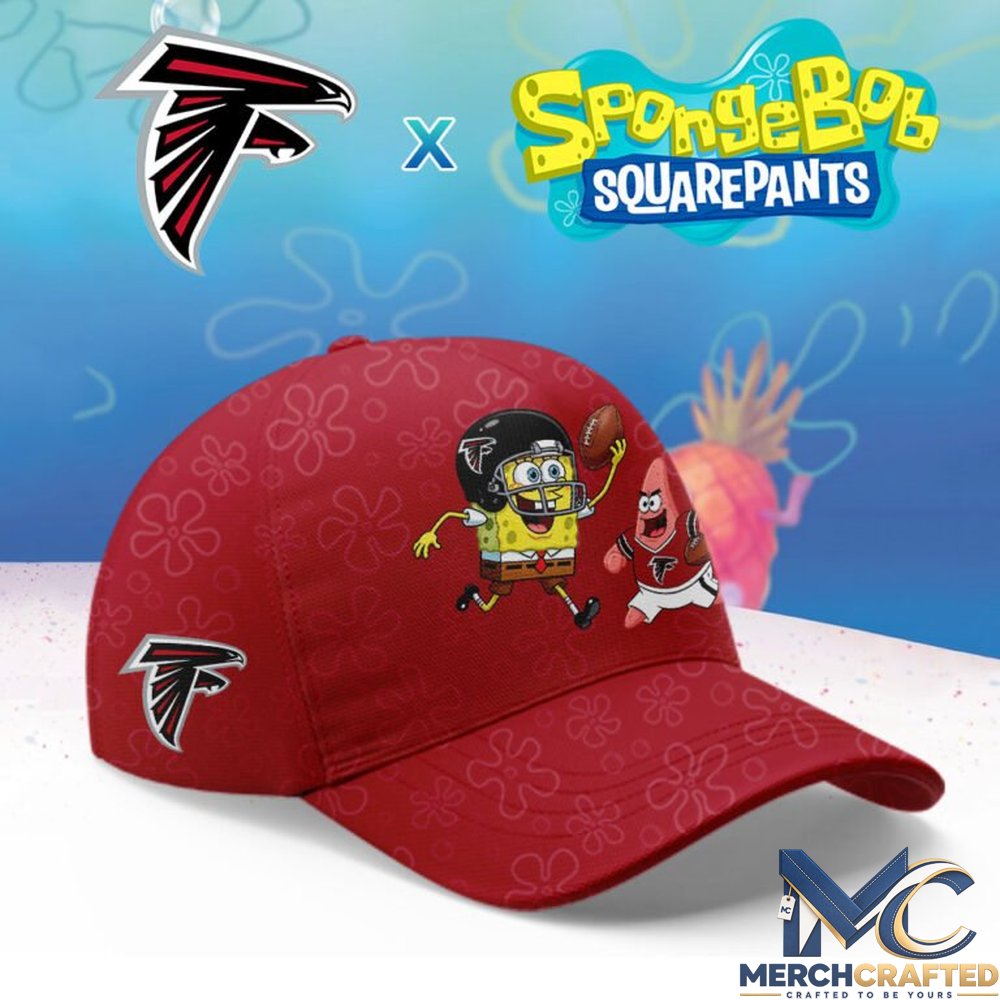Atlanta Falcons SpongeBob SquarePants Patrick Star Football Red Baseball Cap