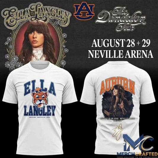 Auburn Tigers x Ella Langley – The Dandelion Tour 2026 T-Shirt
