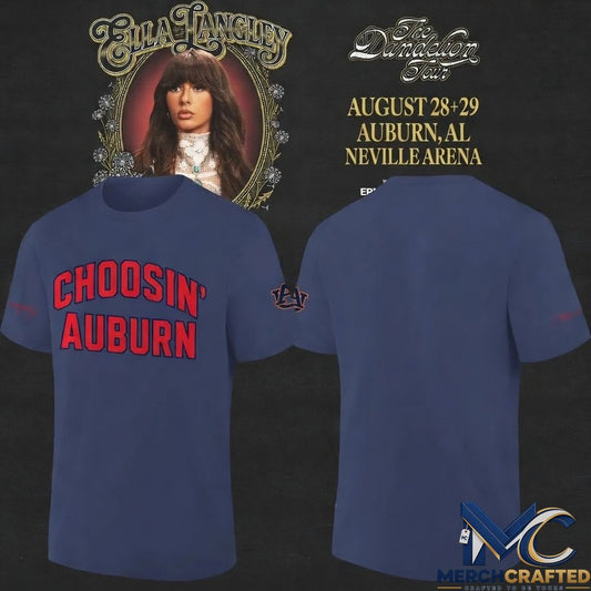 Auburn Tigers x Ella Langley – The Dandelion Tour 2026 T-Shirt 2D