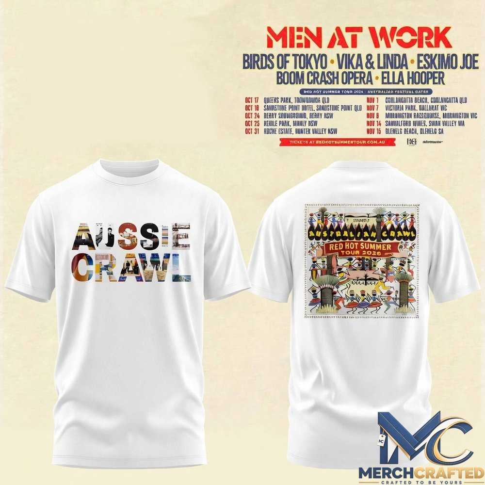 Australian Crawl – Red Hot Summer Tour 2026 3D Tee
