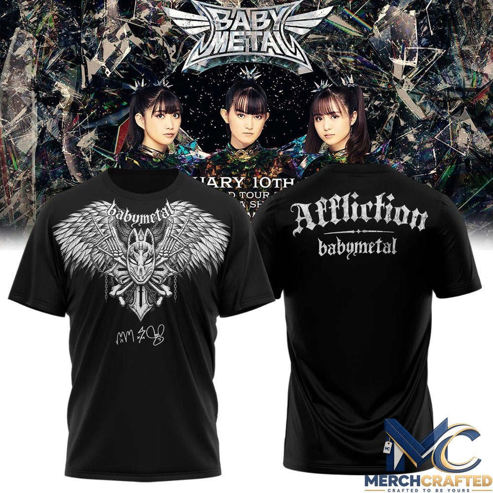 BABYMETAL World Tour 2026 T-Shirt Band Concert Merch Tee