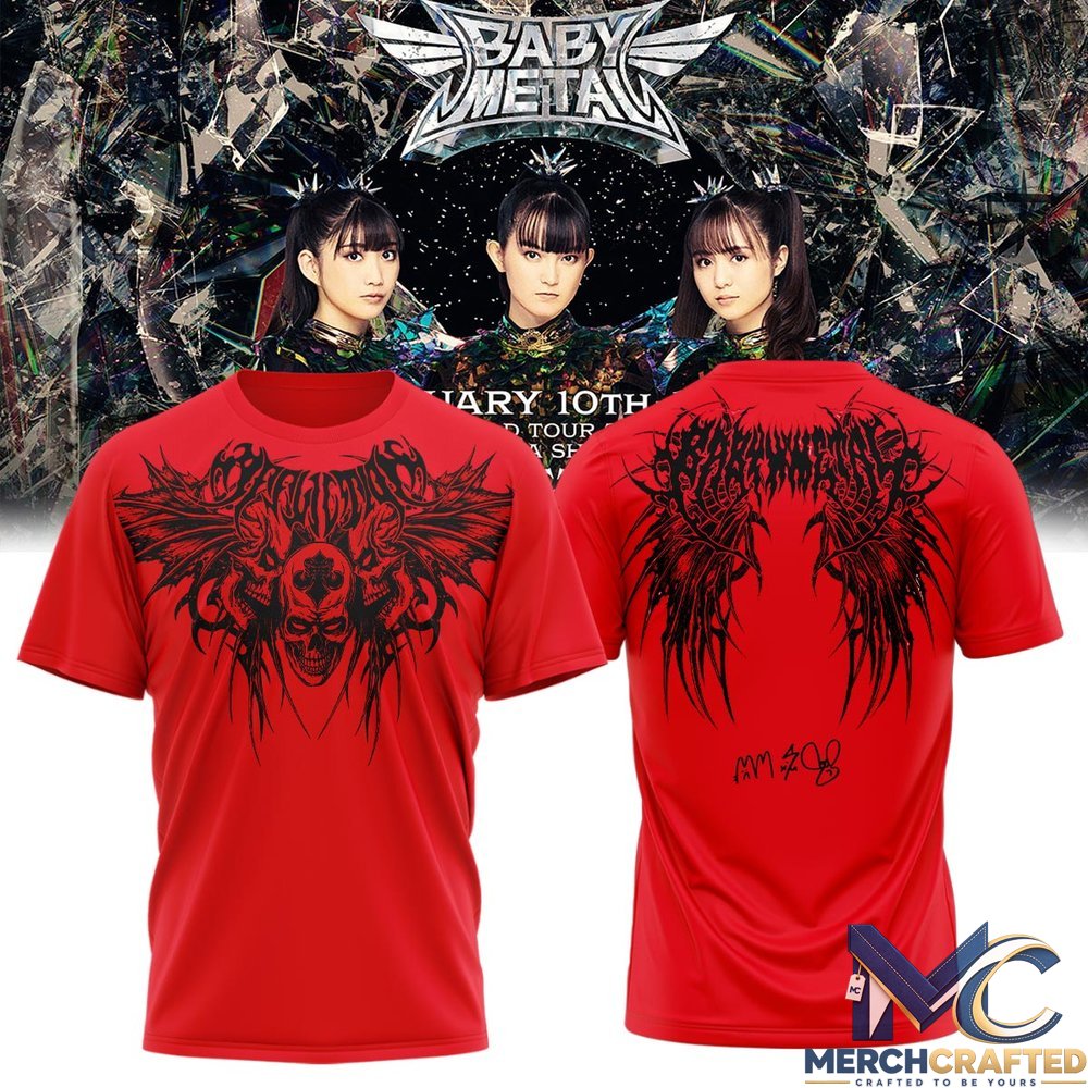 BABYMETAL World Tour 2026 T-Shirt Band Concert Merch Tee