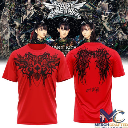 BABYMETAL World Tour 2026 T-Shirt Band Concert Merch Tee