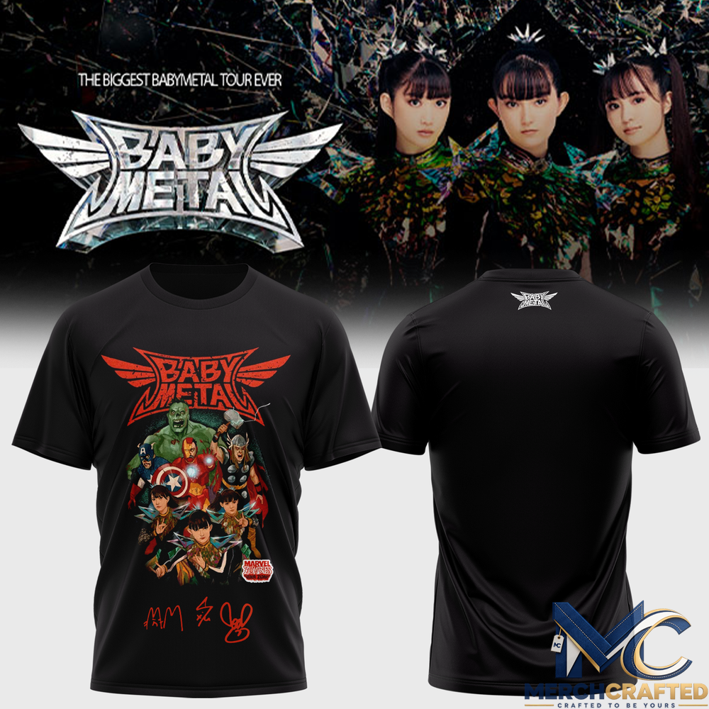 BABYMETAL World Tour 2026 T-Shirt Band Concert Merch Tee