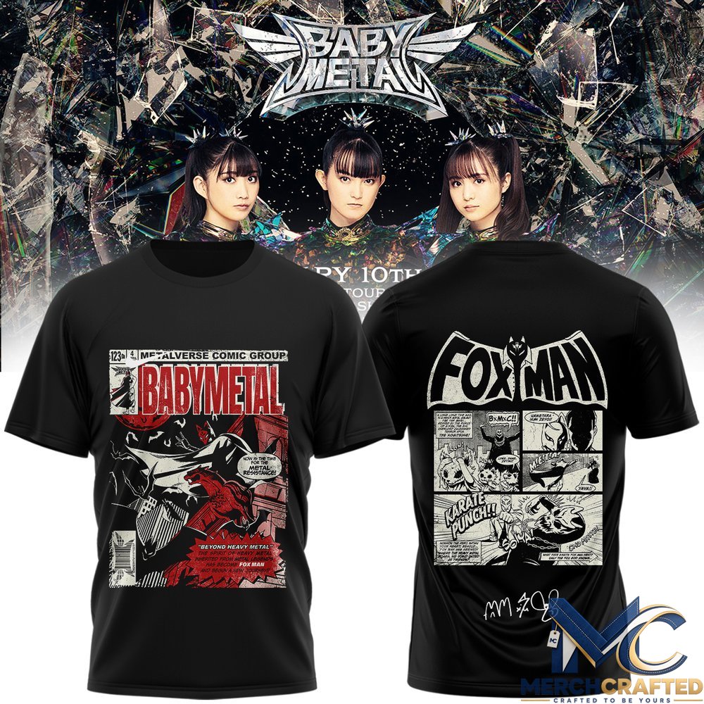 BABYMETAL World Tour 2026 T-Shirt Band Concert Merch Tee