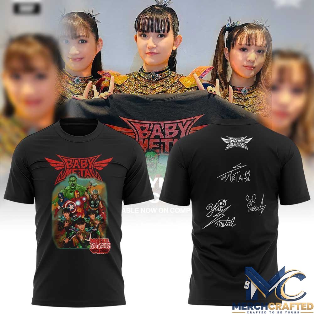 BABYMETAL x Marvel Zombies 2026 T-Shirt Band Concert Merch Tee